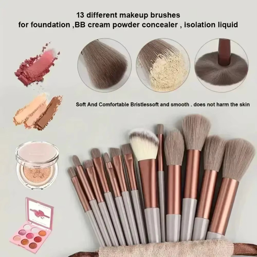 Cxbfg Make-up-Pinsel- und Silikon-Reinigungsschalen-Set, 14-teilig - Bild 3