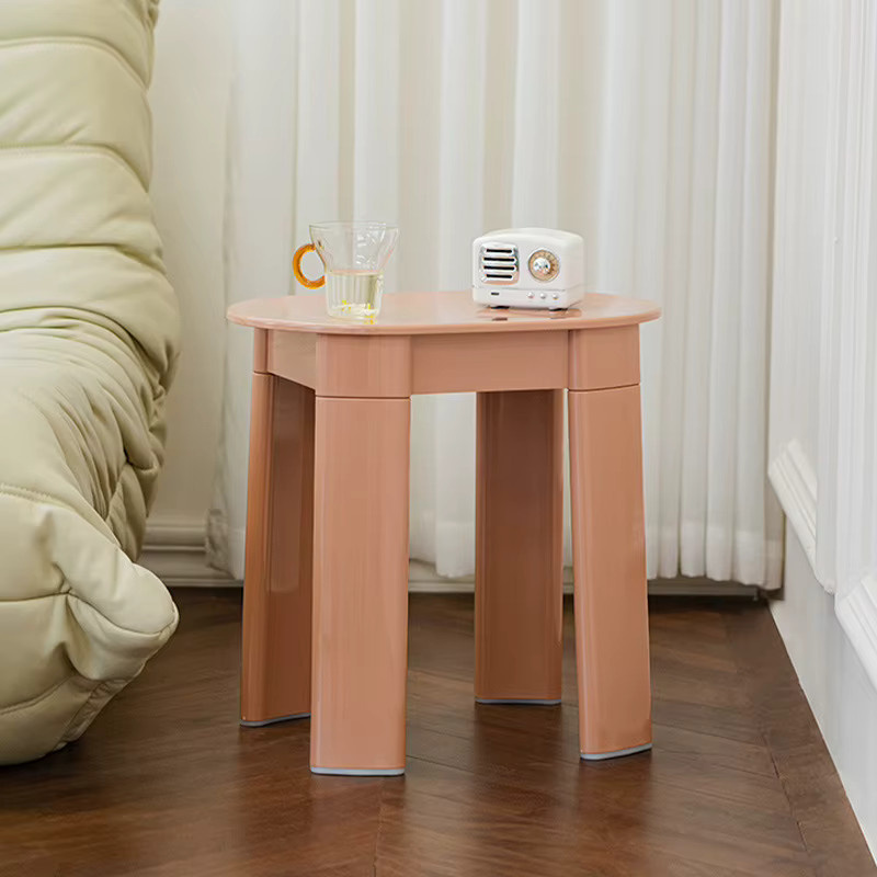 Runder Hocker von LIUSHADUOLA in Schwarz, minimalistisches Design für dein Wohnzimmer - Bild 2