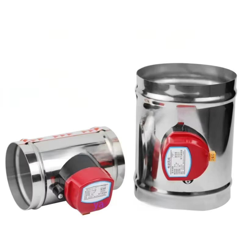 Motorisiertes Dämpfer-Magnetventil aus Edelstahl 201 in Silber für 220V/12V/24V mit Luftkanalöffnungen von 63 mm bis 250 mm - Bild 4