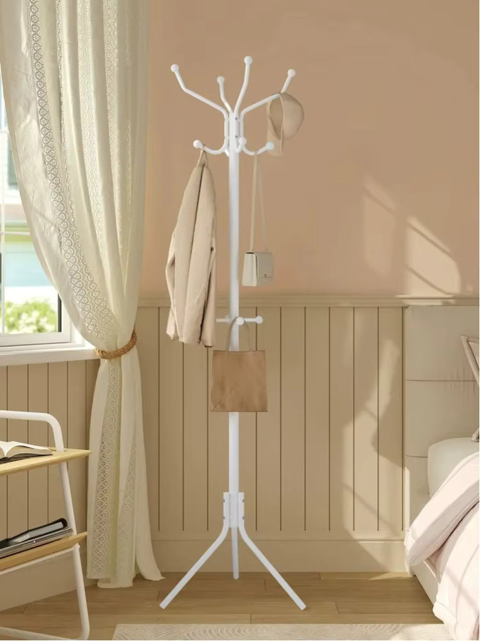 Eugad Baumförmiger Garderobenständer aus Metall mit 12 Haken in Schwarz oder Weiß, moderner Kleiderständer für Flur und Schlafzimmer, B/T/H: 45 x 40 x 173 cm - Bild 3