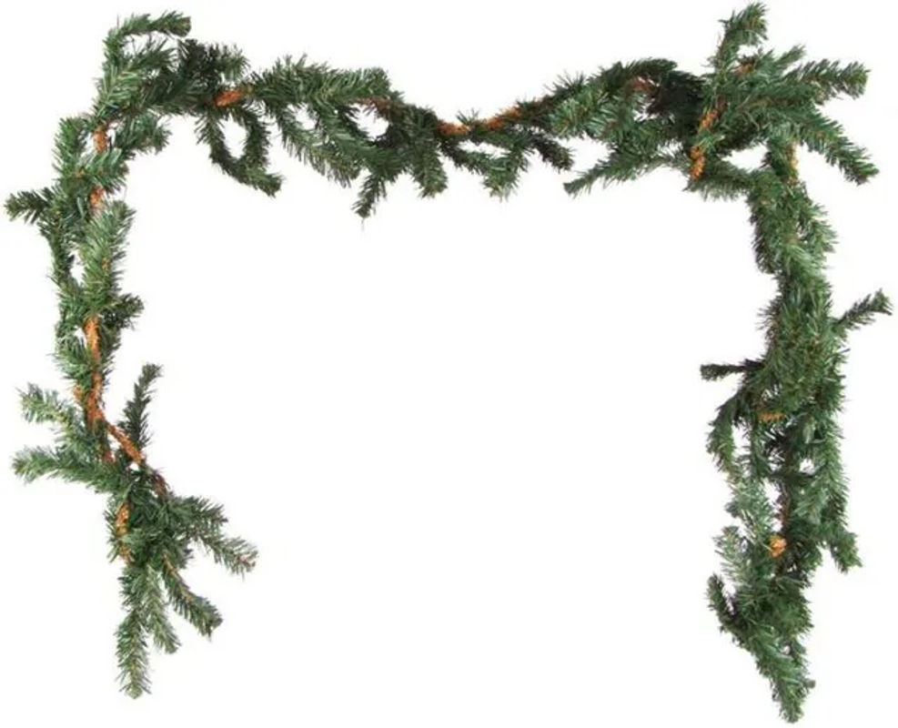 Buri Weihnachtsgirlande aus Kunststoff in Grün, 2 Stück à 2,7 m Länge - Bild 1