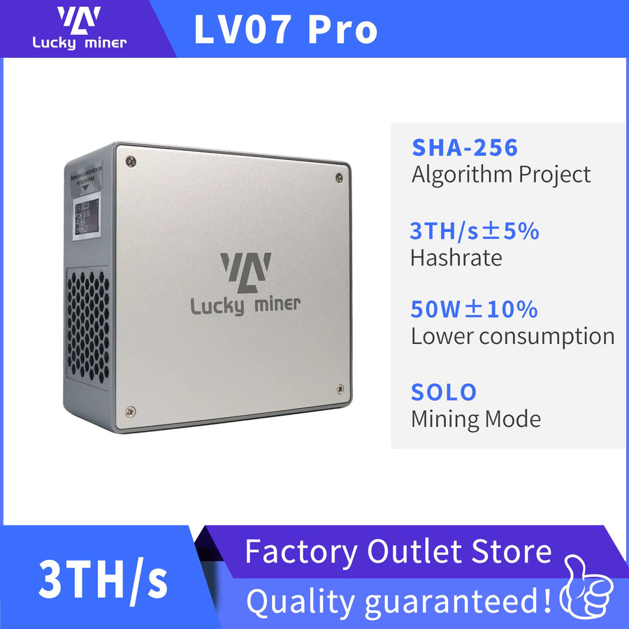 LuckyMiner LV07Pro SHA256 Bitcoin Miner ASIC für BTC und BCH mit 3TH/S und 25W Low Power - Bild 2