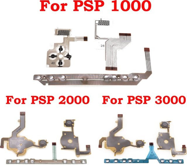 TingDong Ersatz Flexkabel Set für PSP 1000 2000 3000 PlayStation Tasten Funktion Start Home Links Rechts L R Reparatur Teile - Bild 1