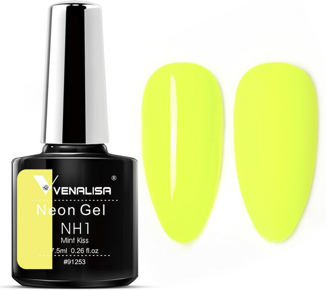 Venalisa Neon Gel Nagellack NH01, 7,5 ml, Glänzend - Bild 1