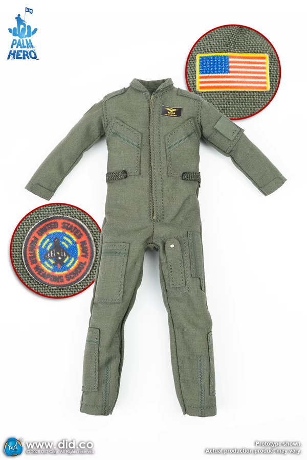 DID Palm Pocket Series US Piloten-Soldaten-Puppe, Einzelfigur, 1/12 - Bild 5