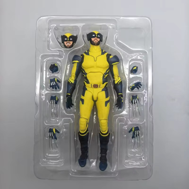 Bandai Marvel Wolverine Deadpool Shf Actionfigur, PVC, Gelb - Bild 4