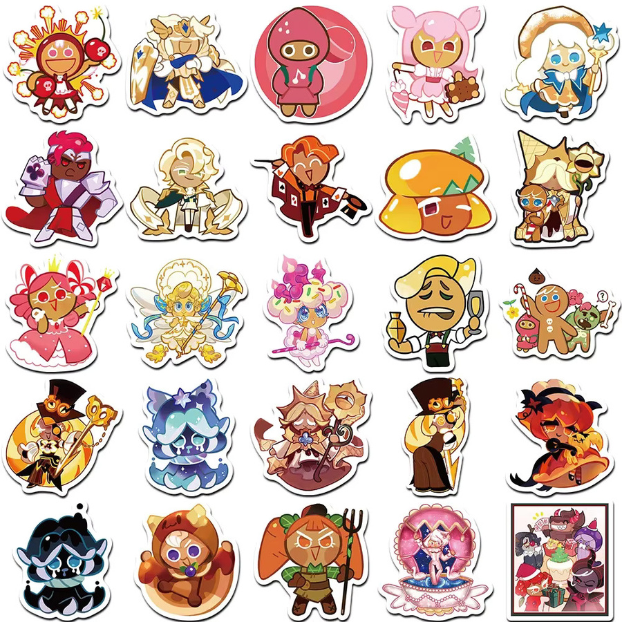 GOGOTU Cookie Run Kingdom Aufkleber, 50-teiliges Set, Bunt / Mehrfarbig - Bild 2