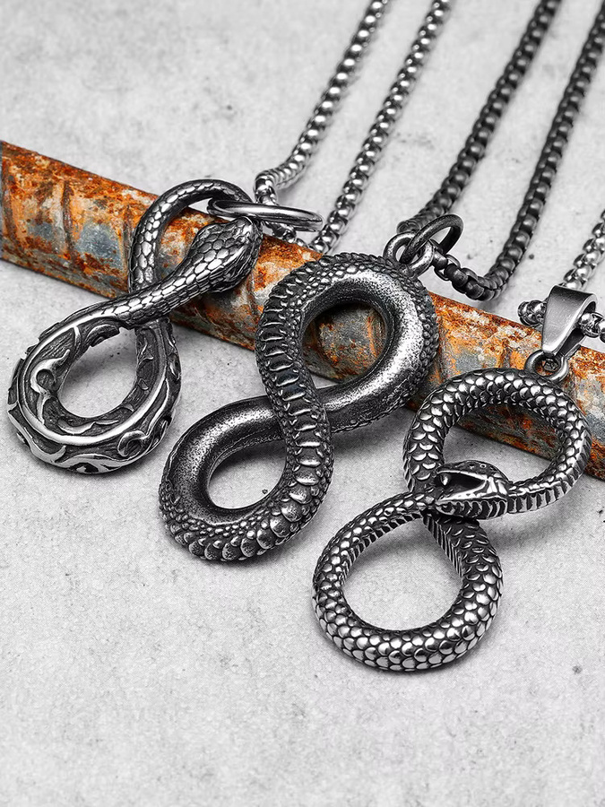 METAL HUNTER Halskette mit Anhänger, Edelstahl, Silber, Unisex - Bild 3