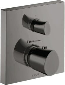 Hansgrohe Axor Starck Organic UP-THM Fertigset mit Thermostat und Absperrventil in poliertem Black Chrome - Bild 1