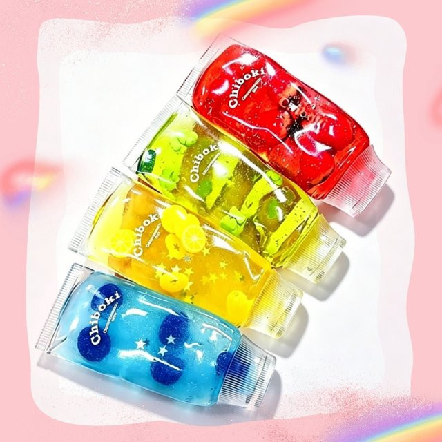 TAKARA TOMY Kawaii Chiboki Frucht-Quetschspielzeuge, Squishy Fidget-Spielzeug, Anti-Stress Sensorisches Knautschspielzeug - Bild 1