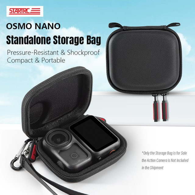 STARTRC Tragbare Mini-Aufbewahrungstasche für DJI Osmo Nano, wasserdicht und stoßfest, Schwarz - Bild 1