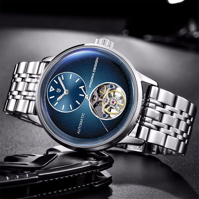PAGANI DESIGN Armbanduhr Tourbillon, Automatik, Edelstahl, 42 mm, Herren - Bild 1