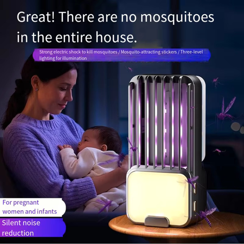 Lenovo UV-Mückenabwehrlampe tragbarer Mückenvernichter mit USB-Aufladung für den Innenbereich geräuschlos - Bild 4