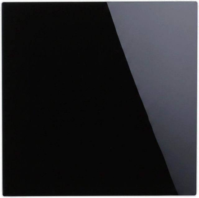 Magnetische Glas-Magnettafel von Relaxdays aus Glas und Metall in Schwarz, B/H: 50 x 50 cm - Bild 1