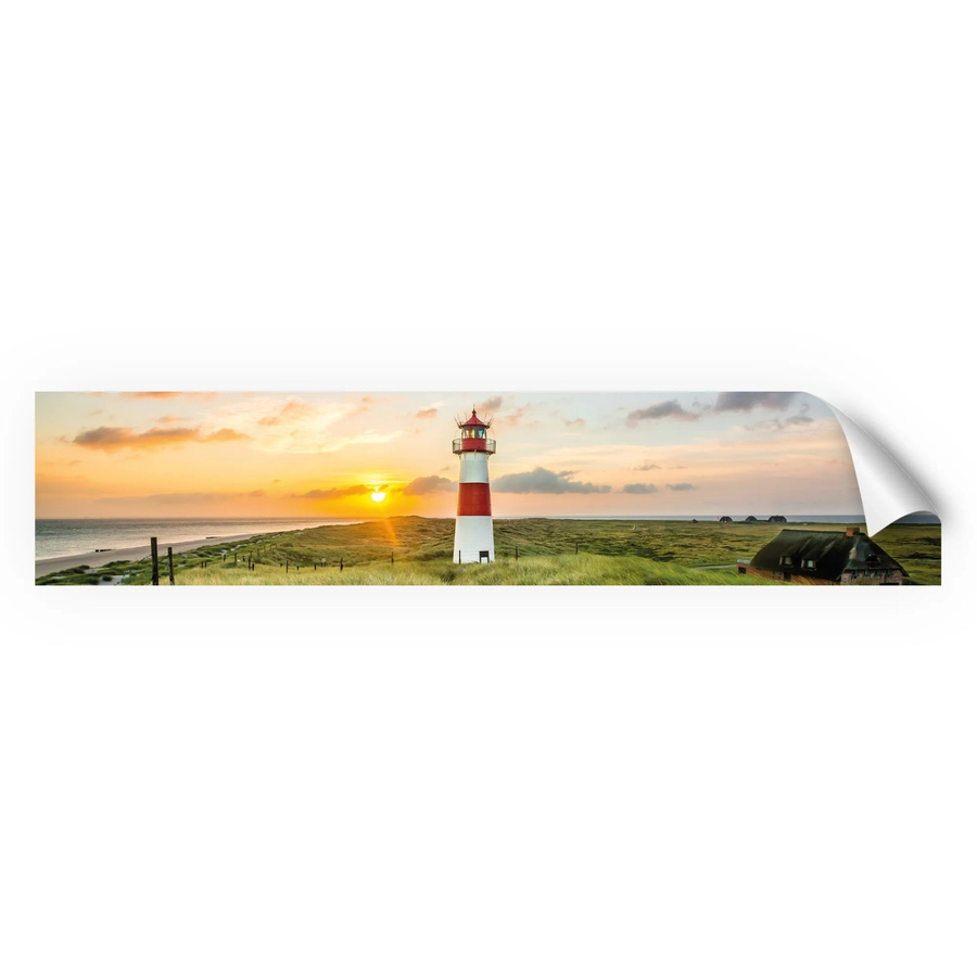 Myspotti Küchenrückwandfolie Leuchtturm Sylt in Multicolor, Selbstklebend, B: 280 cm, H: 60 cm - Bild 2