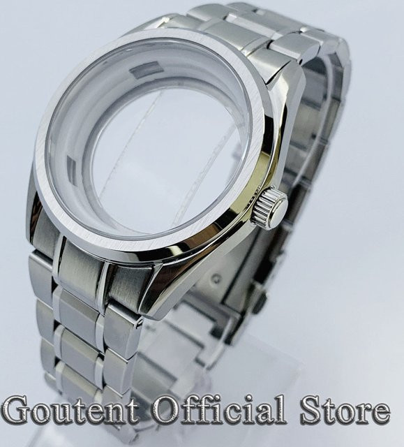 Goutent Uhrengehäuse Edelstahl, Silber, Saphirglas, 40 mm, Automatikwerk - Bild 1