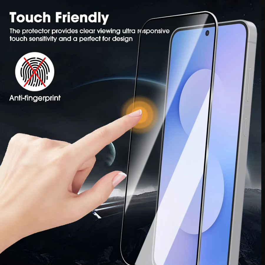 Displayschutzfolie aus gehärtetem Glas mit Privacy-Funktion für Samsung S26, S26 Plus und S26 Ultra, transparent, einfach zu installieren - Bild 2