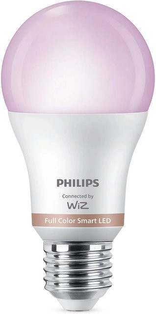 Philips WiZ LED Leuchtmittel E27 A60 Glühlampenform RGBW dimmbar Multicolour 8,5 W - Bild 1