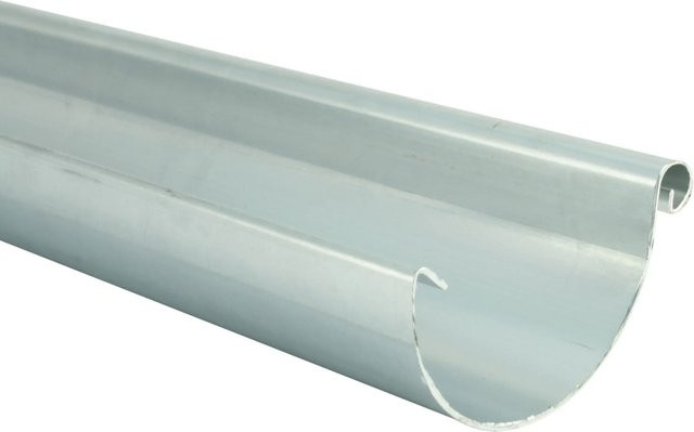 Marley Zink-Dachrinne RG 150 halbrund in Titanium-Zink Silber, Länge: 2 m - Bild 1