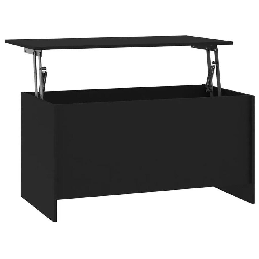 vidaXL Couchtisch modern in Schwarz mit Lift-up-Top aus Holzwerkstoff, B/T/H: 102 x 55,5 x 52,5 cm - Bild 2