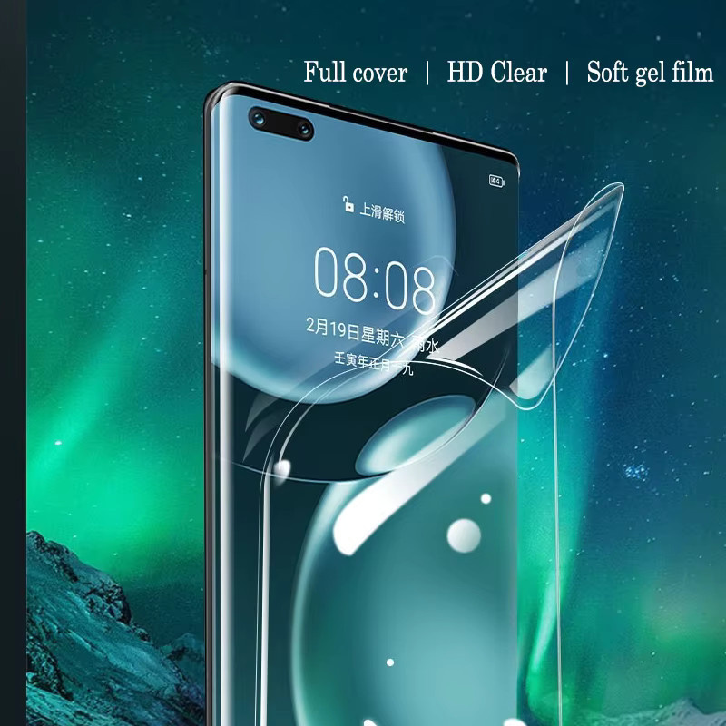 8-in-1 Hydrogel-Displayschutzfolie für Honor 600 400 200 Lite 90 500 Pro in Transparent - Bild 3
