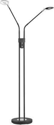 Fischer & Honsel Stehleuchte Dent in Schwarz mit integrierter LED und Dimmfunktion, Höhe: 150 cm - Bild 1