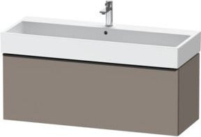 Duravit Waschtischunterschrank D-Neo wandhängend in Schwarz und Weiß mit einer Schublade, B/T/H: 118,4 x 44,2 x 44,0 cm - Bild 1