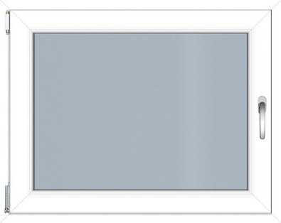 RORO Kunststoff-Fenster KOMFORT B70 in Weiss mit Klarglas, B: 100 cm, H: 75 cm - Bild 1