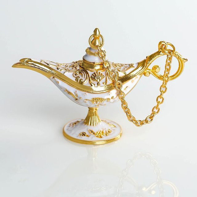 Gongyen Aladdin Lampe aus Zinklegierung im Palast-Stil als dekoratives Ornament für dein Wohnzimmer - Bild 1