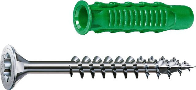Spax Senkkopf Universalschraube für Holz mit Torx-Antrieb, Durchmesser: 4,5 mm, Länge: 60 mm, Farbe: Silber, 30 Stück - Bild 1