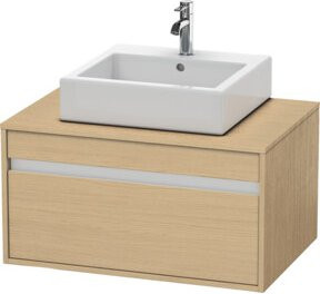 Duravit Waschtischunterschrank Ketho beige wandhängend mit einer Schublade B/T/H: 80 x 55 x 42,6 cm - Bild 1