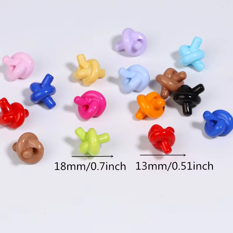 Yogote Knotenperlen, gemischte Farben, 13 x 18 mm, Damen - Bild 2