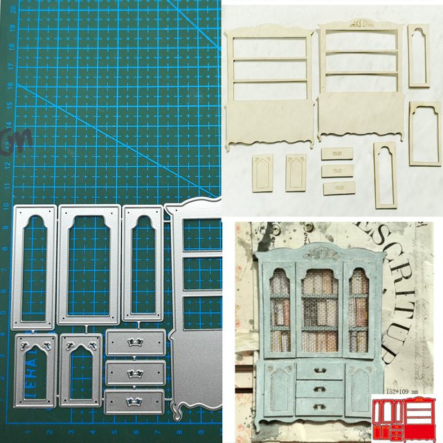 Metall Kleiderschrank als dekoratives Sammelalbum für DIY-Handwerk und Fotoalbum-Gestaltung - Bild 1