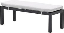 GARDEN IMPRESSIONS Sitzbank Elati 2-Sitzer aus Aluminium in Carbon Black/Valley Sand, B/T/H: 120 x 45 x 44 cm - Bild 1