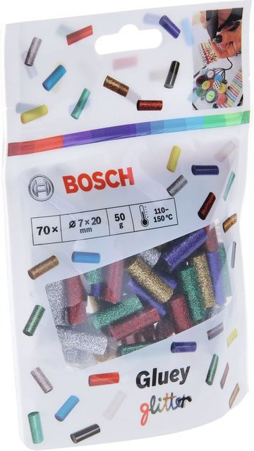 Bosch Gluey Heißklebesticks mit Glitzereffekt in Multicolour, 70 Stück, 58 g - Bild 2