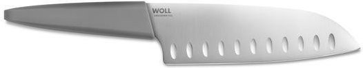 Santokumesser Woll in Grau und Silber aus Edelstahl - Bild 1