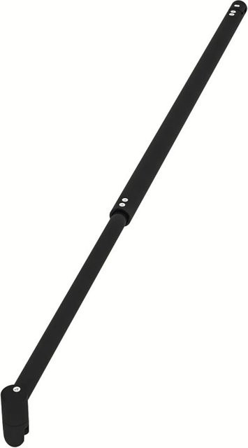 Stabila Duschparadies Stabilisator für Walk In Duschen aus Aluminium, ausziehbar von 70 bis 120 cm, für 6-10 mm Glas, Schwarz - Bild 1