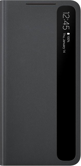 Samsung Smart View Spiegel Flip Case Hülle für Samsung Galaxy S21 5G und S21 Plus in Schwarz - Bild 1