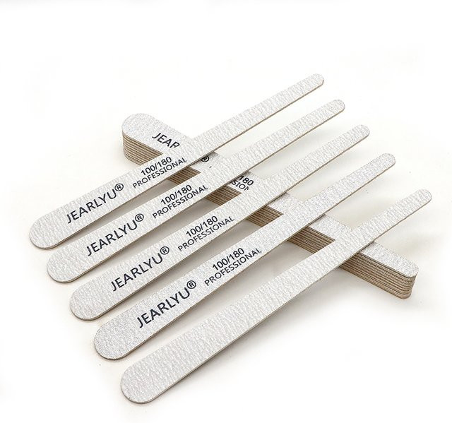 JEARLYU Nagelfeilen, 100-180 Körnung, Doppelseitig, Holzfeile, Unisex - Bild 1