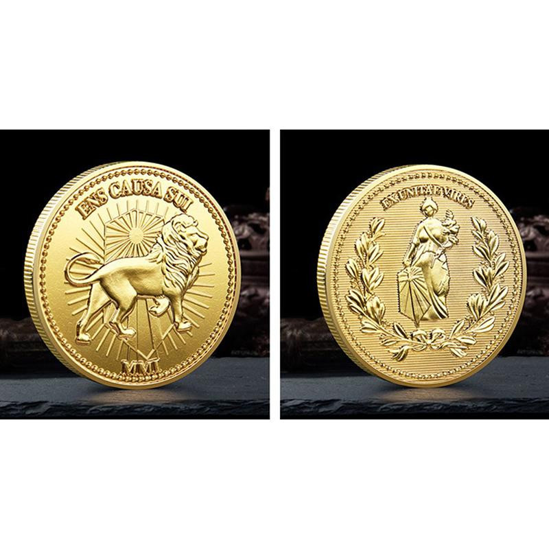 AVE John Wick Movie Gold Coin Cosplay Continental El Card Adjudicator in Gold und Schwarz - Bild 3