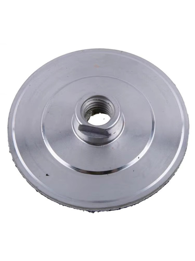 Vibratite Backer Pad Aluminium Basis Halterung für Diamant Polierpads, 4 Zoll, Farbe: Silber, für M10 und M14 Polierer - Bild 5