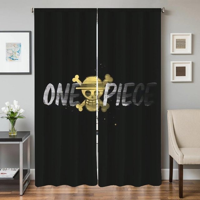 2er-Set Verdunkelungsvorhänge für Wohnzimmer und Schlafzimmer, halbtransparent, schwarz, B: 50 cm, H: 70 cm - Bild 1