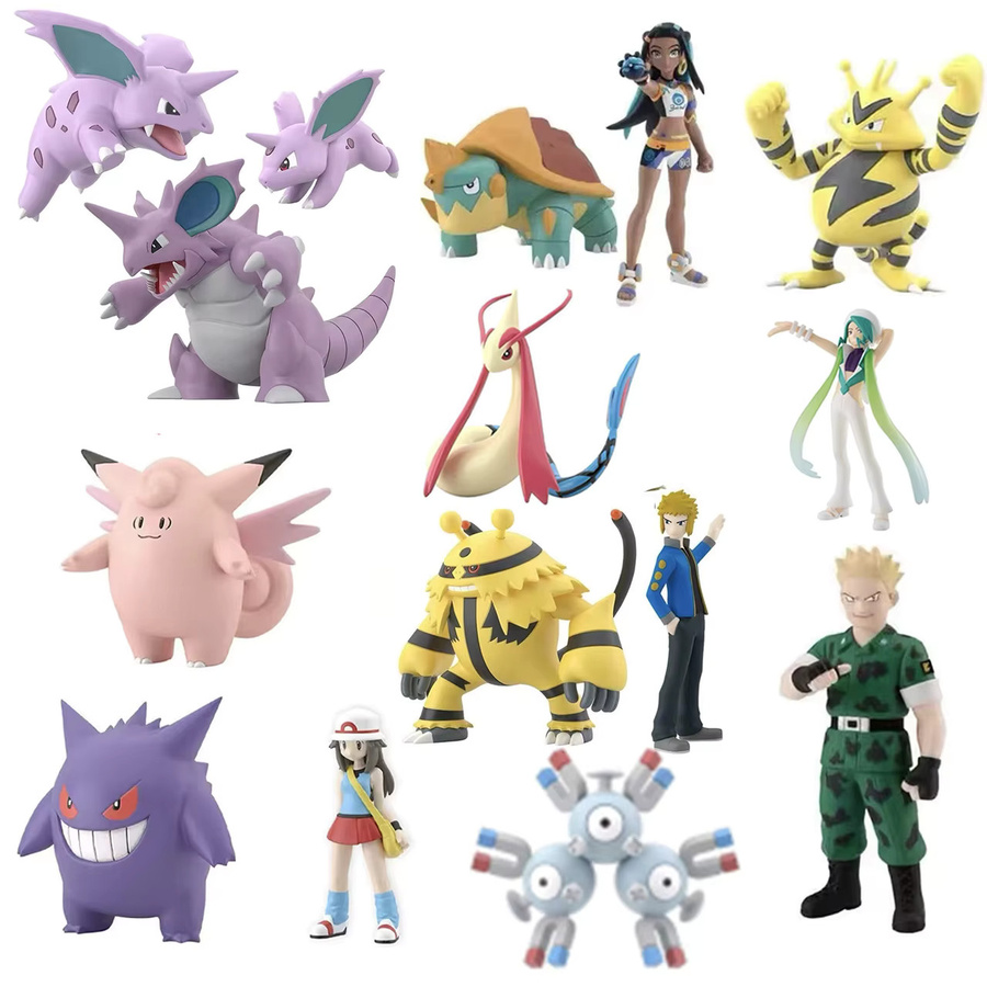 Bandai Pokémon Gengar Torterra Nidoking Magneton Electivire Actionfiguren, Set / Bundle - Bild 2