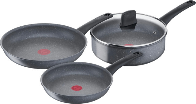 Tefal Healthy Chef Keramikbratpfannenset mit Schmorpfanne und Deckel, Durchmesser: 24 cm und 28 cm - Bild 1