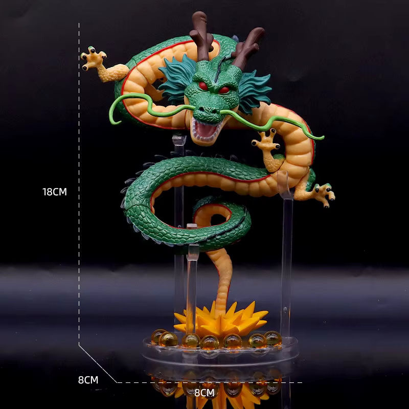 Bandai Dragon Ball Z Shenron Figur aus grünem Kunststoff als Sammelfigur für Fans - Bild 4