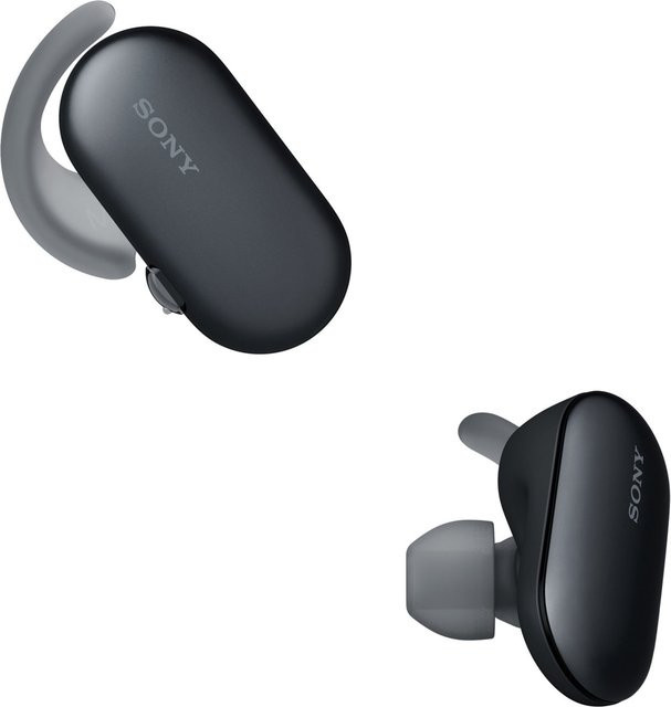 Sony WF-SP900 True Wireless Sportkopfhörer in Schwarz mit Bluetooth, NFC und USB-C - Bild 1