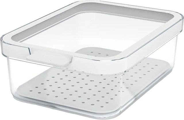 Rotho Kühlschrankorganizer Cauma Weiß und Transparent - Bild 1