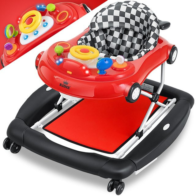 KIDIZ 4in1 Lauflernhilfe Babywalker mit Schaukelfunktion, Spielcenter und Esstisch, klappbar - Bild 1