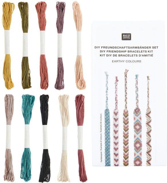Rico Design Bastelset Freundschaftsbänder Earthy Colours - Bild 1