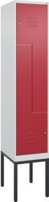 C+P Z-Spind Classic PLUS Garderobenschrank mit 2 Fächern und Zylinderschloss, H x B x T: 212 x 40 x 50 cm - Bild 1